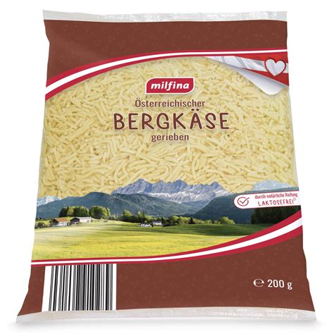 MILFINA Bergkäse gerieben HOFER