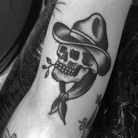 60 Cowboy Hat Tattoo Ideas For Men Western Designs Cowboy Tattoos