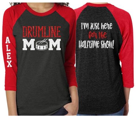 Glitter Drumline Mom Shirt Drumline Shirt Band Shirts Etsy Mom