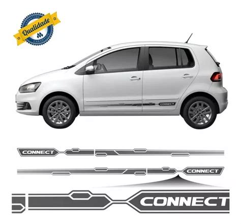 Kit Adesivos Faixas Laterais Fox Connect Volkswagen Vw Parcelamento