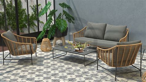 4 Seasons Outdoor Timor Loungegruppe 4 Teilen Nr 06 Gartenmobelrabatt De