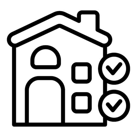 Premium Vector Home Inspection Checklist Line Icon