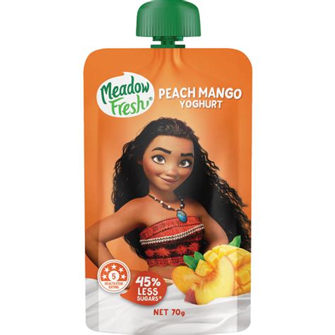 Peach Mango Yoghurt Pouch Nz Meadow Fresh