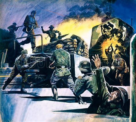 british commandos  action stock image   learn