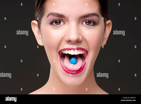 Blue tongue human hi-res stock photography and images - Alamy