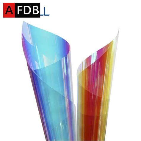 Dichroic Window Film Adhesive Iridescent Glass Rainbow Film Decorative Window Aliexpress