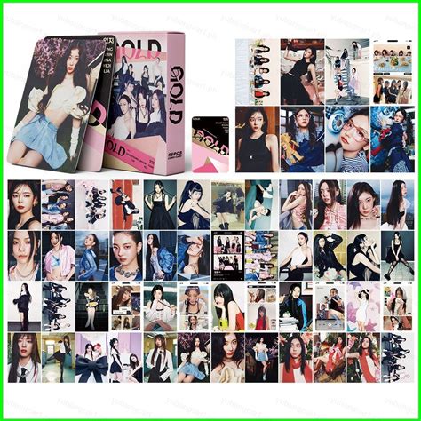 Yb Pcs Set Itzy Yeji Ryujin Lia Th Album Gold Lomo Card