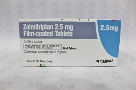 Zolmitriptan Tablets Mg Manufacturers Pan India Supplier