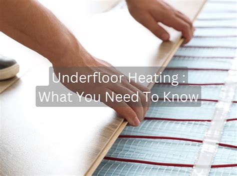 Underfloor Heating What You Need To Know Nwfloors Co Uk Northwest