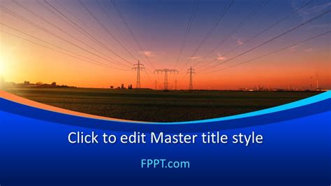 Free Electricity Grid Powerpoint Template Free Powerpoint Templates