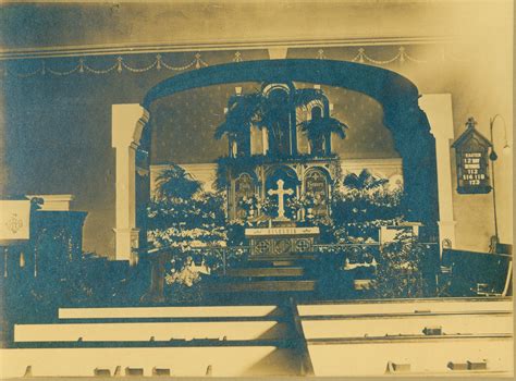 Photograph Of The Chancel And Nave On Easter Day At St James Church