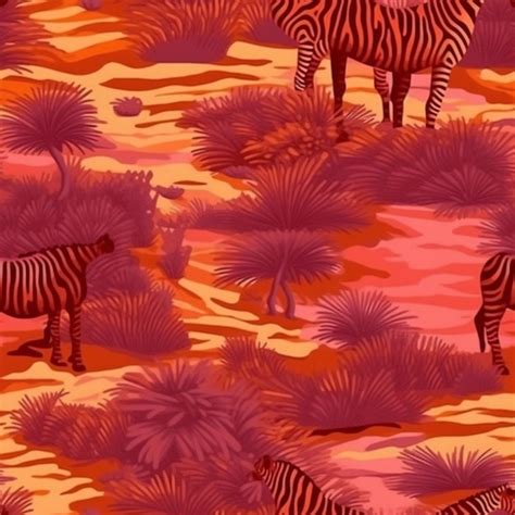 Premium Ai Image Zebras In The Wild In A Field Of Grass And Bushes