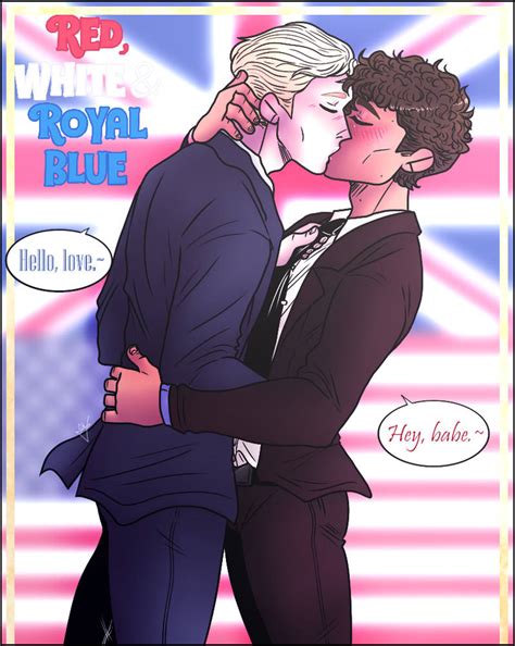 Fanart Red White And Royal Blue By Monsky8495 On Deviantart