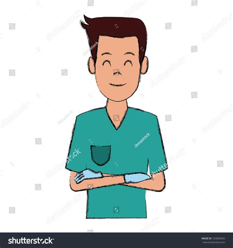 Dentist Cartoon Isolated Stock Vector Royalty Free 729606355 Shutterstock