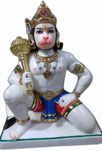 Painted Marble Lord Hanuman Statues At Rs Jaipur Id