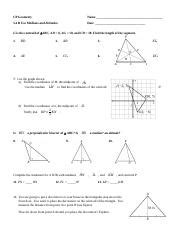 B Worksheet Docx Cp Geometry Name B Use Medians And