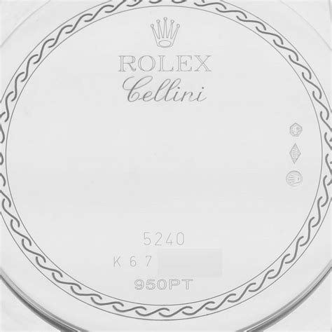 Rolex Cellini Platinum 52406 Stock 61185 Swisswatchexpo