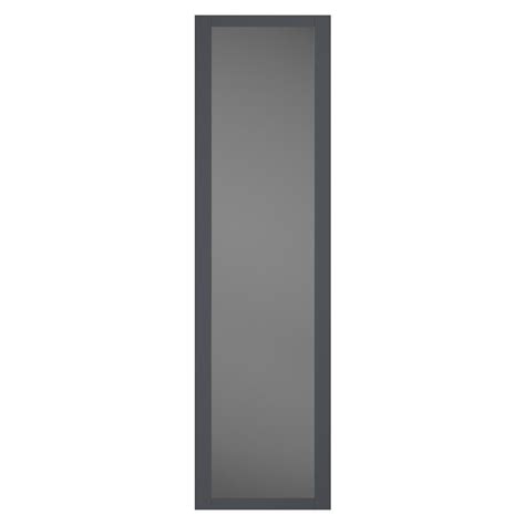 Howdens Shaker Graphite Frame Mirrored 2225mm Sliding Wardrobe Door | Howdens