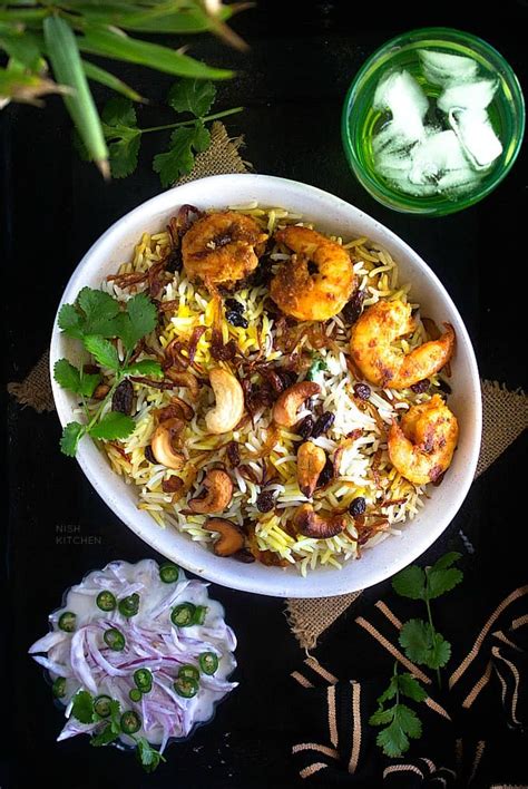 Prawn Biryani | Shrimp Biryani | Video - NISH KITCHEN