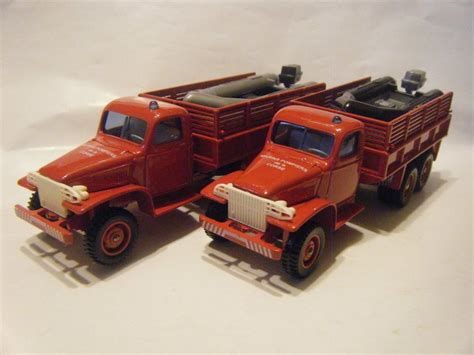 SOLIDO TONER GAM Ⅱ FRANCE GMC CCKW 352 FIRE TRUCK WITH BOAT MARINS