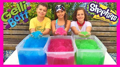 Desafio Do Gelli Baff Shopkins E Orbeez Gelli Baff Toy Challenge