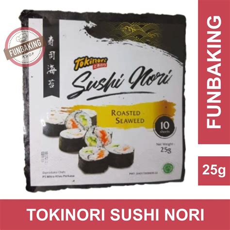 Jual Funbaking Tokinori Sushi Nori Halal Lbr Rumput Laut Sushi