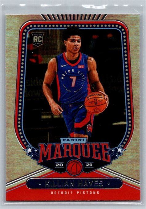 Panini Chronicles Killian Hayes Rc Marquee Detroit Pistons