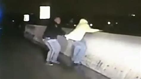 Cop Tackles Man Threatening To Jump Off Overpass Fox News Video