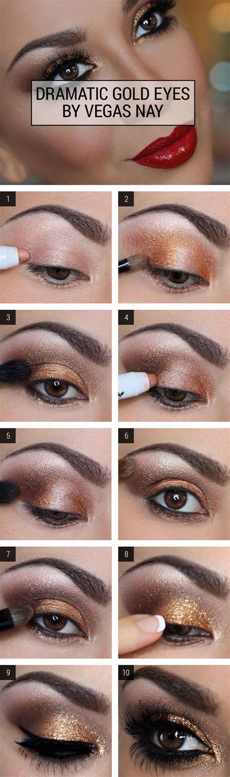 Gold Smokey Eye Step By Step