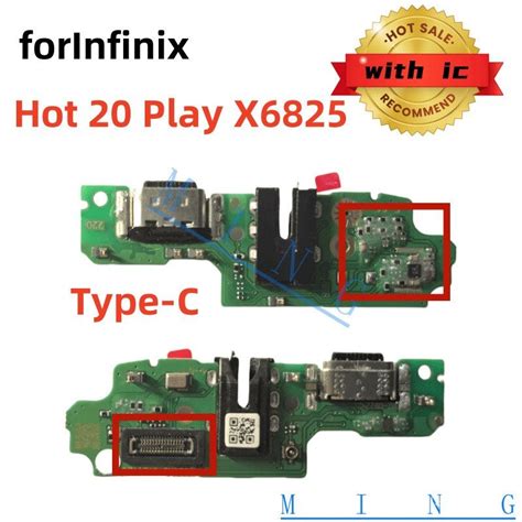 8GAC For Infinix Hot 20 Play X6825 New Charger USB Charging Port Board Dock Plug Socket Jack