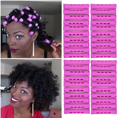 Nogis Purple Perm Rods Set For Natural Hair Pcs Plastic Cold Wave