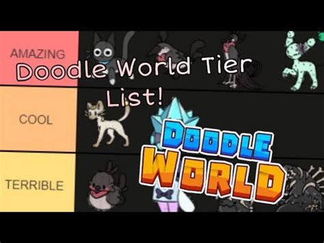 Doodle World Tier List Roblox Doodle World YouTube