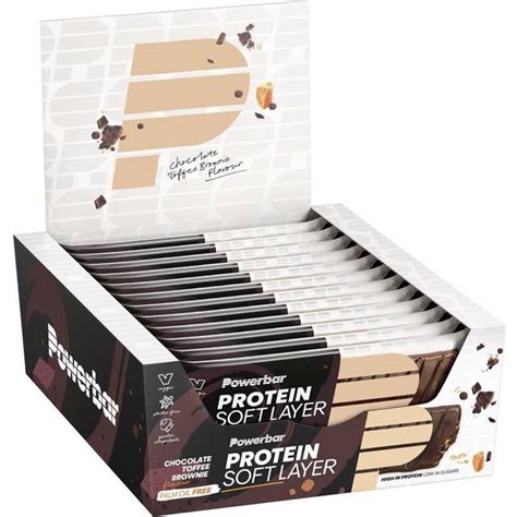 Powerbar Protein Soft Layer Chocolate Tofee Brownie 40g Protein Bars