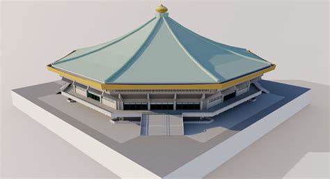 Nippon Budokan - Tokyo Japan 3D model | CGTrader