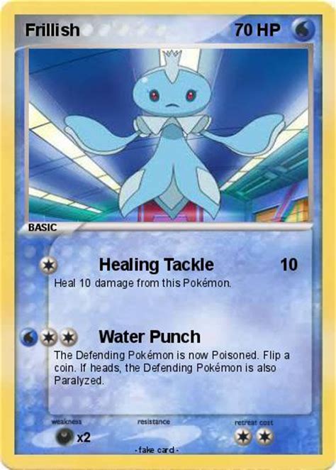 Pok Mon Frillish Healing Tackle My Pokemon Card