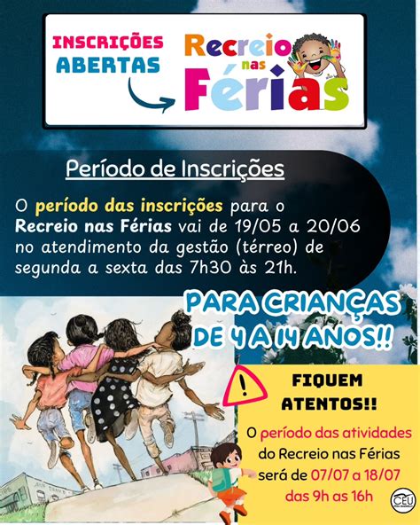 Recreio Nas Férias 2025 Inscrição Para Trabalhar - Recreio nas Férias Julho/2025.... - CEU Pêra Marmelo | Facebook