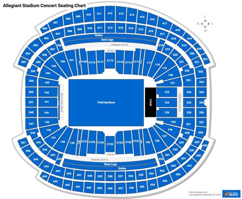 Allegiant Stadium Concert Seating Chart - RateYourSeats.com
