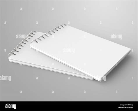 Blank Notepad Immersive Cahiers Spirale De Rendu D Avec L Espace Vide