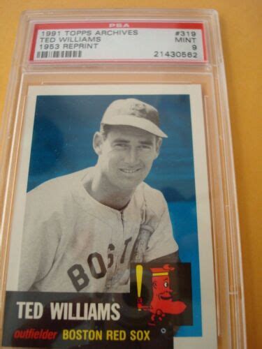 Topps Archives Ted Williams Boston Red Sox Rp Card Psa