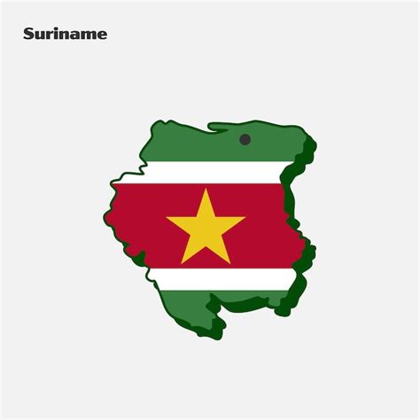 Infograf A Del Mapa De La Bandera De La Naci N De Surinam Vector Premium