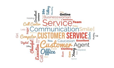 Premium Vector Customer Service World Cloud Background Careers