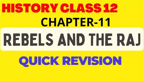 Rebels And The Raj Notes Class History Chapter Revolt Of