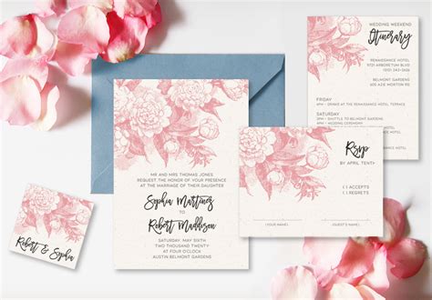 Old Rose Wedding Invitation Card | ubicaciondepersonas.cdmx.gob.mx