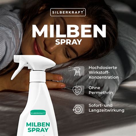 SILBERKRAFT Milbenspray für Matratzen Textil 12x500 ml Shop Apotheke