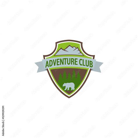 logo emblem adventure club stock vector adobe stock