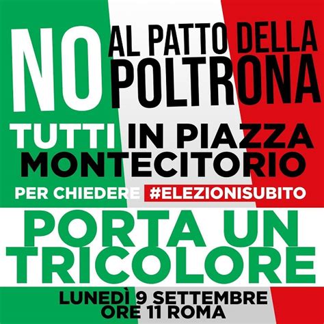 LUNEDI 9 SETTEMBRE DALLE ORE 11 TUTTI A PIAZZA MONTECITORIO CON