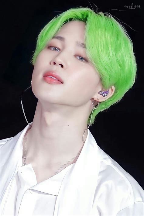 Bts Jimin Green Hair Color Cabelos Diferentes Cabelo Jimin