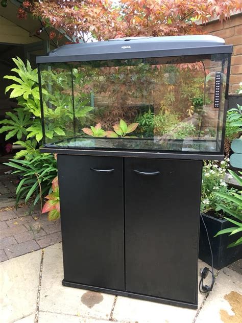 120 Litre Aquarium With Black Cabinet In Sheffield South Yorkshire