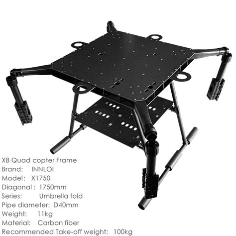 Quadcopter Frame Kit 1000mm Heavy Lift 4 Rotor Carbon Fiber Drone Body