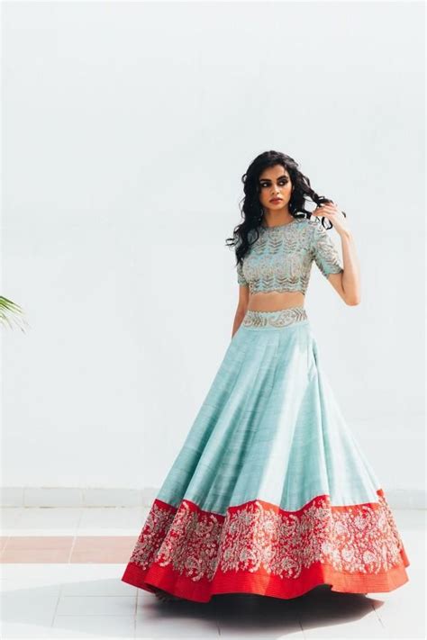 105 Beautiful Designer Sky Blue Color Party Wear Lehenga Choli Bridal